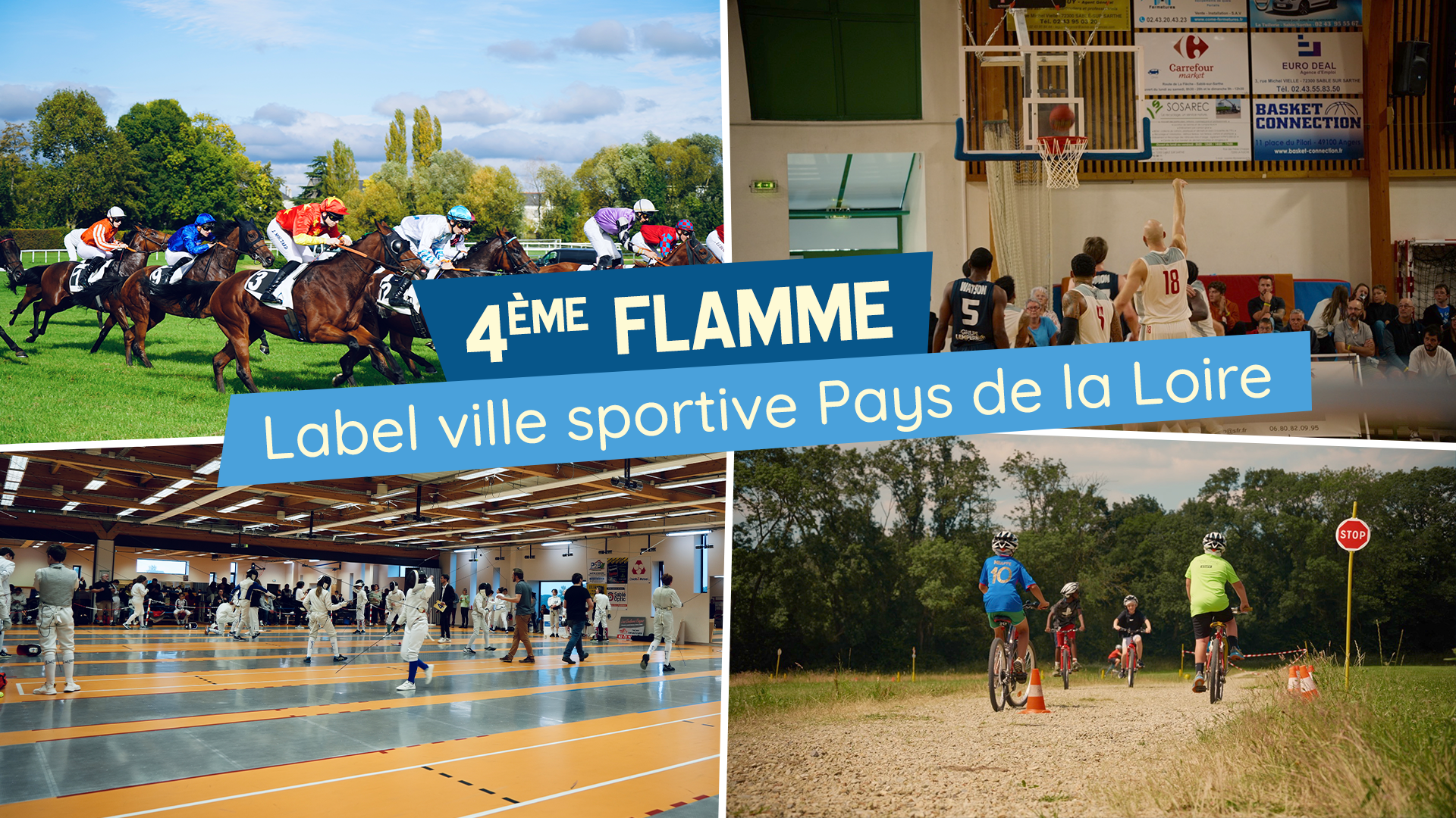 Label « Ville sportive des Pays de la Loire » : une 4e flamme pour Sablé !